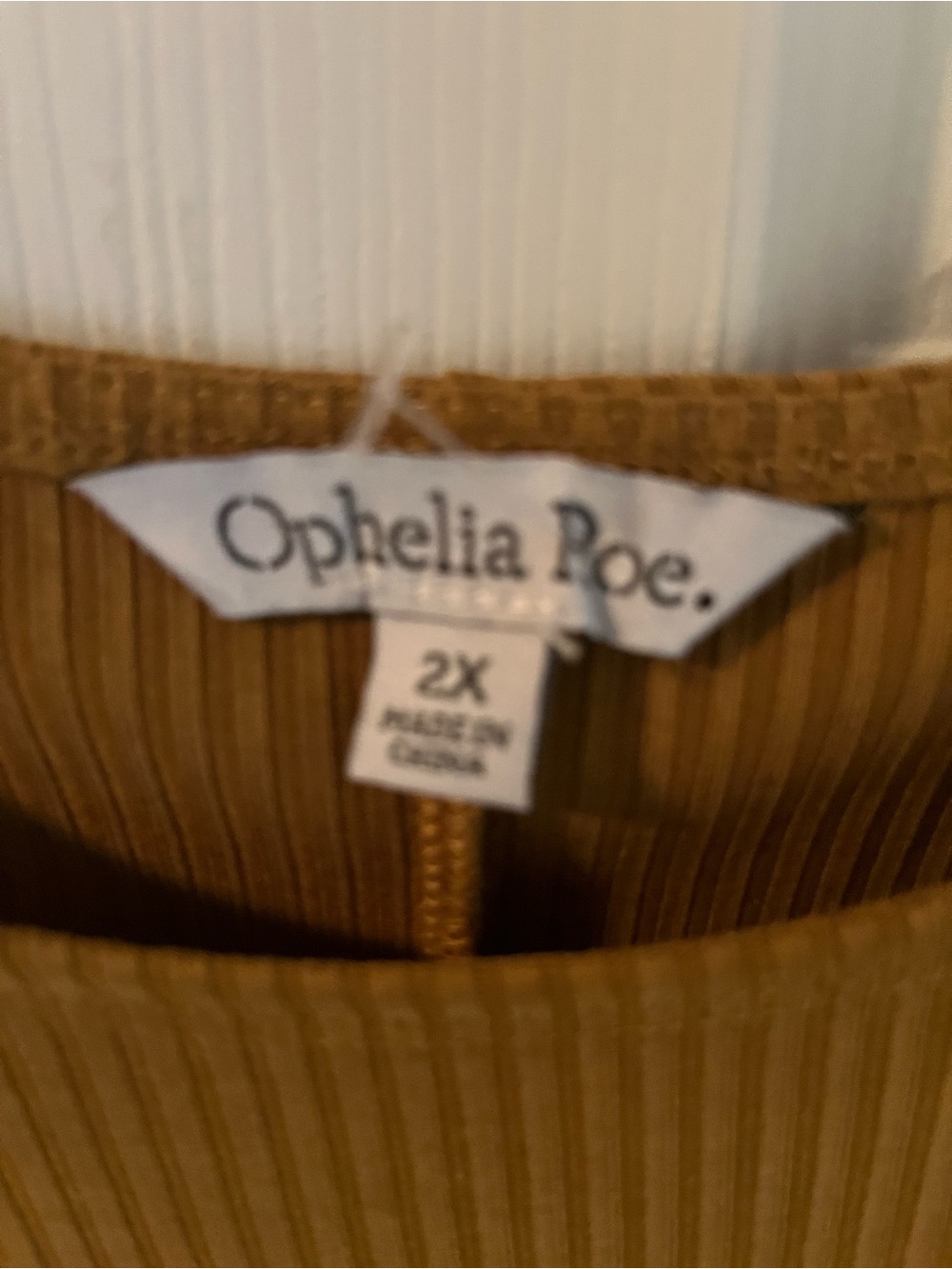 Ophelia Roe Ribbed Rouche Women’s Dress 2x - Picture 2 of 5